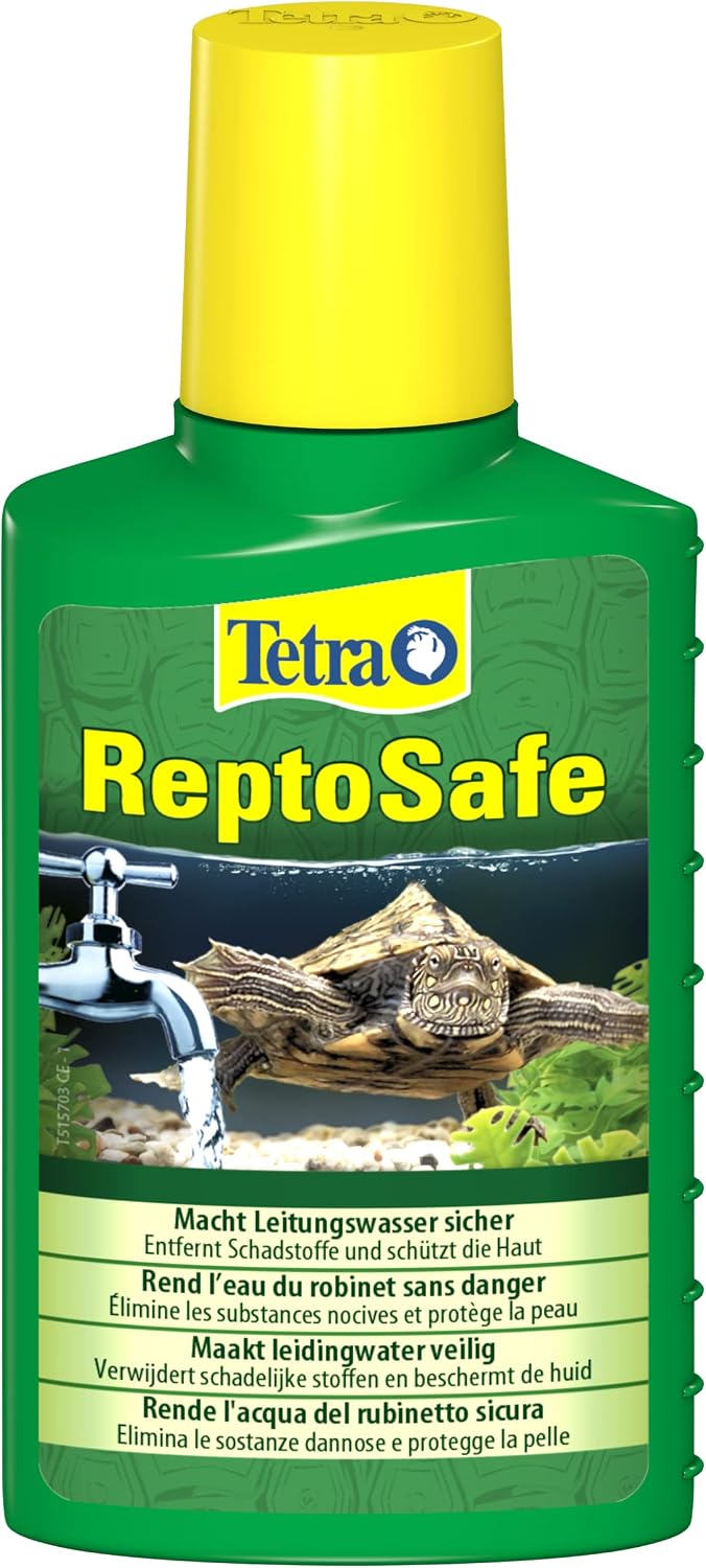 Tetra ReptoSafe 100 ml - Neutraliza los componentes nocivos y garantiza que el agua del grifo sea segura para los reptiles acuáticos, tales como tortugas y anfibios