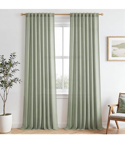 Tenda Semitrasparente Elbersdrucke Casa 09 Con Passanti - Beige 255x140 Cm