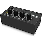 Best Price Square Headphone Amplifier, 4 CH Stereo HA400 by BEHRINGER