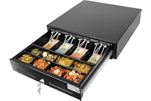 Monepass France CD200e2 - Tiroir-caisse Automatique (41 x 42 cm) - 4 compartiments billets / 8 monnaies