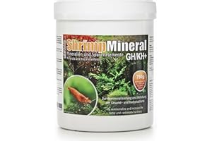 SaltyShrimp Shrimp Mineral GH/KH+ | 750g - Sel minéral. Spécialement conçu pour la Maintenance et l'élevage des crevettes. pour Une Eau d'aquarium Neutre et Une reminéralisation