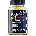 Bedtime Gummies with Griffonia Seed Extract, 5-HTP 60 Gummies Vegan, Gluten-Free, Passion Fruit Flavour, Valerian Root, Chamomile, L-Theanine,