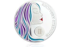 CHURYUML Sobriety Coin for 2 Years, A Sober Women Sobriety Chip, Recovery Anniversary Token, Sobriety Gifts for Women, Alcoholic Anonymous Gifts, Sober Gifts for