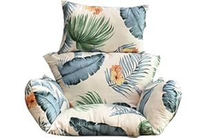 Dificato Hanging Chair Cushion | Cushions for Hanging Egg Chair | Thicken Outdoor Garden Hanging Basket Chair Seat Cushion Patio Swing Teardrop Chair Cushion Replacement (Only Cushion)