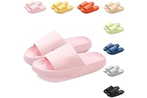 Yuccer Badelatschen Damen Eva Super Weiche Badeschlappen rutschfest Schlappen Damen Wolkenschuhe Dicke Sohle Badesandalen Herren Cozy Slides Slippers Sommer Hausschuhe