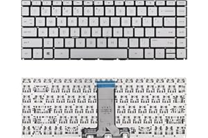 SUNMALL Replacement Keyboard Compatible with HP Pavilion 14-BF 14-BS 14-BK 14-BP 14-BW 14-CC 240 G6 245 G6 246 G6 Silver Keyboard Without Backlit US Layout