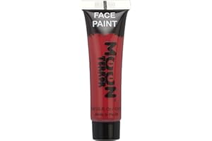Moon Terror Pittura per il viso di Halloween Pittura per il corpo | Trucco SFX, Trucco per effetti speciali, Sangue rosso, 12 ml (confezione da 1)