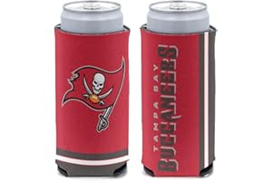 Wincraft NFL Tampa Bay Buccaneers Slim Can Cooler, Team Colors, One Size