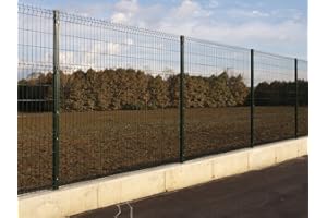 ITALFROM - Pannelli Recinzione Giardino Esterno (200x102h) Rete Elettrosaldata Verde per Recinzione Modulare Cancellata, Pannelli Rete Metallica Rigida, Pannelli per Recinzioni, Solido e Sicuro (2309)