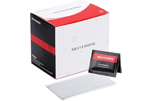 BRAVESHINE [240 Pack] Pre-Moistened Lens Wipes Glasses Cleaner, No Fibers Screen Cleaning Wipes, Streak-Free Spectacle Wipes Safe to Clean Cellphone, Cameras, Helmet Visors, Computer Cleaning Cloth