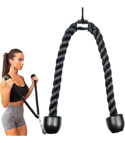Vulken Corde à Triceps 2 Tailles En 1 Extra Longue - Sangle Extension Gym Et Musculation