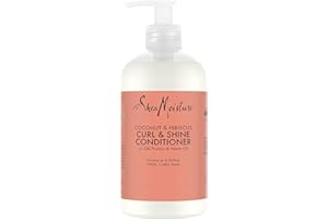 SHEA MOISTURE SheaMoisture Coconut & Hibiscus Curl & Shine Conditioner, no silicones or sulphates for thick, curly hair 379 ml