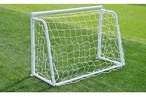 GLOGLOW Fußball-Polypropylen-Netz, 2,4 x 1,2 m, Grün / Gelb / Blau, tragbar und langlebig