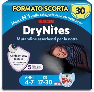 Huggies Drynites Pannolini 30 Kg