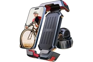 Pnitri Handyhalterung Fahrrad, Fahrrad Handyhalterung Lenker - [2025 Verbessertes 3S Installation], E Scooter Handy Halterung, Universal Handyhalter Fahrradlenker für iPhone, Samsung Smartphones
