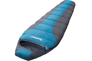 Bessport Saco de Dormir para Acampar para Adultos 3 Estaciones Ultraligero en Ligero Saco de Dormir de Momia cálido y cómodo para Trekking Deportes y Actividades al Aire Libre Senderismo