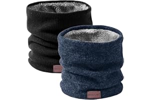 Onvavient Schal Herren Winter, Winter Halsschlauch Ski, Schlauchschal Halstuch Halswärmer Gesichtsschal Fleece Loop Schal Männer Frauen - Warm Dick Loopschal Nackenwärmer Sport Motorrad Fahrrad