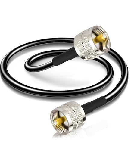 Uxcell UHF Male PL-259 To UHF Male PL-259 Low Loss Coax Jumper Cable 0...