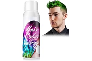 MOFAJANG Green Hair Colour Spray, Temporary Coloured Hairspray, Washable One Time Hair Dye Spray for Party Fancy Dress Cosplay Halloween, Fast Dyeing, Suitable for Many Hair Types of Kids Adults- 100ml