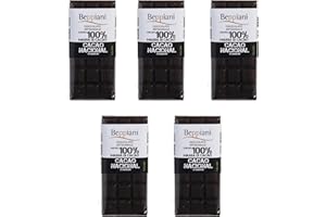 Beppiani 100% Massa di Cacao, Cioccolato Artigianale, vegana, senza zucchero, ricca di antiossidanti, per diete bilanciate – Made in Italy set (5 Tav. National Arriba Ecuador)