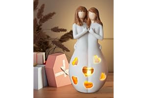 LIGHTZZ Gifts for Friend, Women, Sister - Candle Holder Warm LED Candle, Birthday Warm Gifts for Her, Mom,Bestfriend, BFF, Female Friendship, Decorations for Home, Kitchen Decor (To My Bestie)