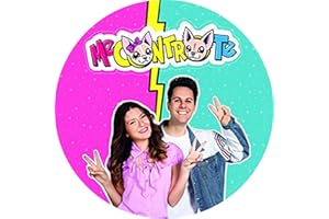 PARTYLANDIA Cialda in Ostia per Decorazione Torte a tema Youtubers (Me contro Te - Mod. D)