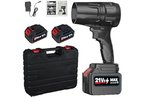 MXJFYY Autotrockner Luftgebläse, Turbo Jet Blower mit Ladegerät & 2*Akku, Tragbar Auto Trockner Gebläse für Schneeräumung, Staubbeseitigung, Trocknung