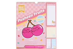 Grupo Erik: Calendario Famiglia 2025 Pusheen | Calendario 2025 da muro con 4 colonne, 30x34cm, da Settembre 2024 a Dicembre 2025 con to do list, stickers e penna inclusa