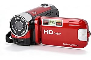 BEWINNER Caméscope Vidéo, Enregistreur de Caméra Vlogging Full HD 1080P 16MP avec écran Rotatif de 2,7 Pouces, Appareil Photo Numérique à Zoom Numérique 16x, pour Les Amis et la