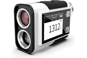 Télémètre de Golf CIGMAN 1312 Yards, précision ± 1 m, écran Tactile latéral avec Compensation de Pente, oculaire 25 mm, télémètre Laser Rechargeable de Type C pour Terrain de Golf