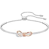 Swarovski Bracelet-Jonc Lifelong Bow, Blanc, Finition Mix De Métal