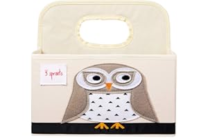 3 SPROUTS 3Sprouts 3 brotes bebé pañal Caddy – Cesta organizadora para guardería, búho