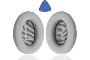 YOCOWOCO Ear Pads for Bose Quiet Comfort 35 (QC35) and Quietcomfort 35 II (QC35 II) Replacement Earpads with Soft Protein Leather, Ear Pad Cushions for Bose QC 35/35II Headphones