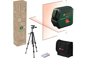 Bosch nivel láser de líneas cruzadas UniversalLevel 2 (láser de líneas cruzadas, incl. puntos de plomada para una alineación precisa y una transferencia sencilla, en caja de cartón)