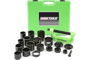 OEMTOOLS 25104 21 Piece Master Ball Joint Press Kit, Installs and Removes Ball Joints, U Joints, and Anchor Pins, Designed for 2WD and 4WD Vehicles