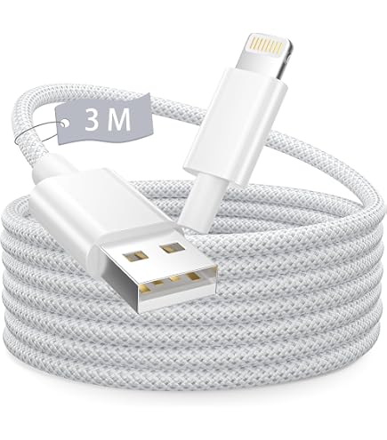 Câble IPhone BSTOEM 1M + 2M Certifié MFi Charge Rapide Blanc - Compatible IPhone 14/13/12
