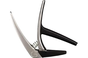 G7th Nashville Kapodaster Silber – Leicht, Federbetriebenes Design für Schnelle Einhandbedienung – Perfekter Kapodaster für Akustik- und E-Gitarren