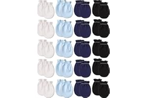 LONSVTTU 20 pares de guantes para recién nacidos para bebés de 0 a 6 meses