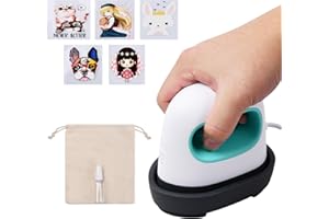 Jinlaili Mini pressa di calore con 3 livelli di riscaldamento, Mini Termopressa, Macchina per trasferimento di Calore, Mini Macchina per Stirare, Pressa a Caldo per Magliette, Scarpe, Cappelli