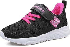 MINBEI Basket Filles Garçons Chaussures de Course Sport Running Athlétiques Shoes Tennis Gym Enfant Fitness Running Sneakers