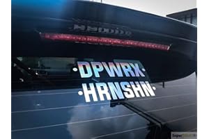 SUPERSTICKI Dpwrx hrnshn Oil Slick Folie Hologramm Auto Tuning Aufkleber ca 20cm Autoaufkleber