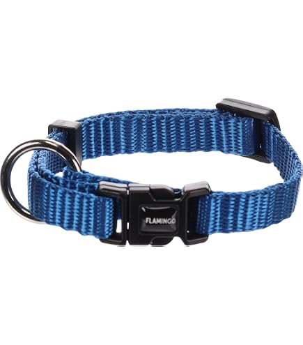Flamingo Halsband Ziggi Schwarz – Verstellbar & Zugentlastend Für Große Hunde
