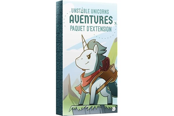 Asmodee - TeeTurtle - Unstable Unicorns - Extension : Aventures - Jeux de société - Jeux de Cartes - Jeux Adultes et Enfants à partir de 8 Ans - 2 à 8 Joueurs - Version française