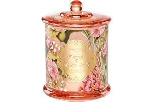 M&SENSE Pionblomma vårljus - Floralt sojaljus med estetisk burk (360g, 75h) Present till henne
