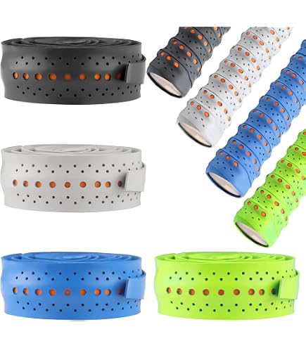 Lot De 2 Bandes De Préhension Pour Raquette — 110 Cm, Antidérapantes, Absorbantes, Pour Tennis, Badminton, Squash, Vélo - 9
