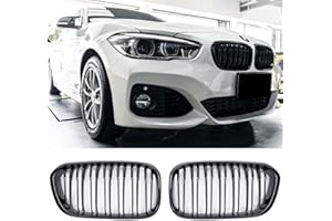 ‎GCP GCP PASST FÜR 1ER F20 F21 AB 02/2015 SPORT KÜHLERGRILL DOPPELSTEG GRILL GLANZ SCHWARZ