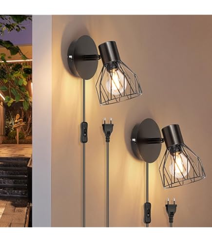 Bussandri - Industriële Wandlamp - Metaal - Industrieel - E27 - L:11cm Bussandri - Industriële Wandlamp - Metaal - Industrieel - E27 - L:11cm