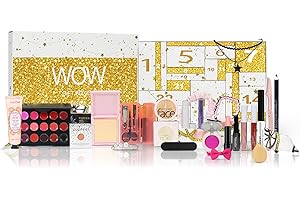 Dynaeuty Calendrier de l'Avent 2025 pour Femmes et Filles, 24 Pcs Kit Maquillage Femme Professionnel, Calendrier du compte à Rebours,Cadeau de Noël idéa#A