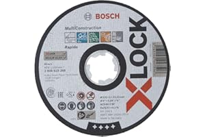 Bosch Accessories Professional 1x Gerade Trennscheibe (für MultiMaterial, X-LOCK, Ø125 mm, BohrungsØ: 22,23 mm, Dicke:1 mm)