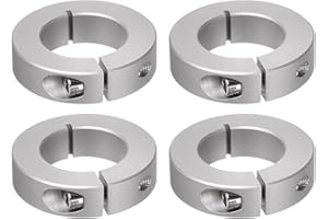 QUARKZMAN 4pcs Bague de Réglage Bague Arrêt d'axe Butée Arbre Collier 35mm Alésage Aluminium Alliage Diviser Colliers Vis, 60mm OD, 15mm Largeur pour Roue Brouette Pont Boîte Vitesses